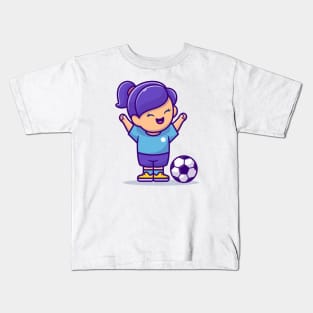 Soccer Girl Kids T-Shirt